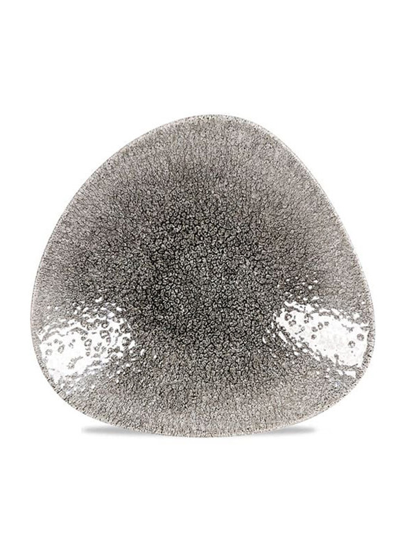 

Churchill 10.5cm Raku Quartz Triangle Shallow Bowl, Grey