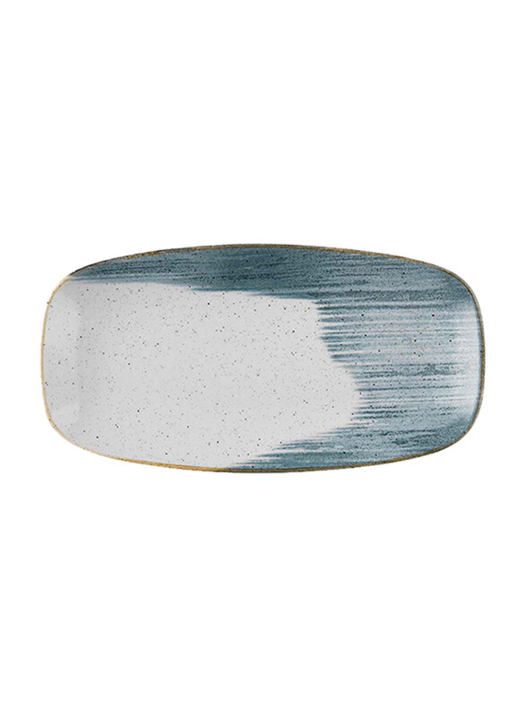 

Churchill Stonecast Accents Blueberry Chefs Oblong Plate, 29Cm, White