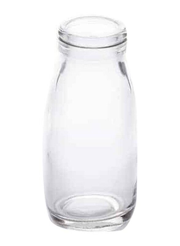 

American Metalcraft 6oz Glass Milk Bottle, Clear