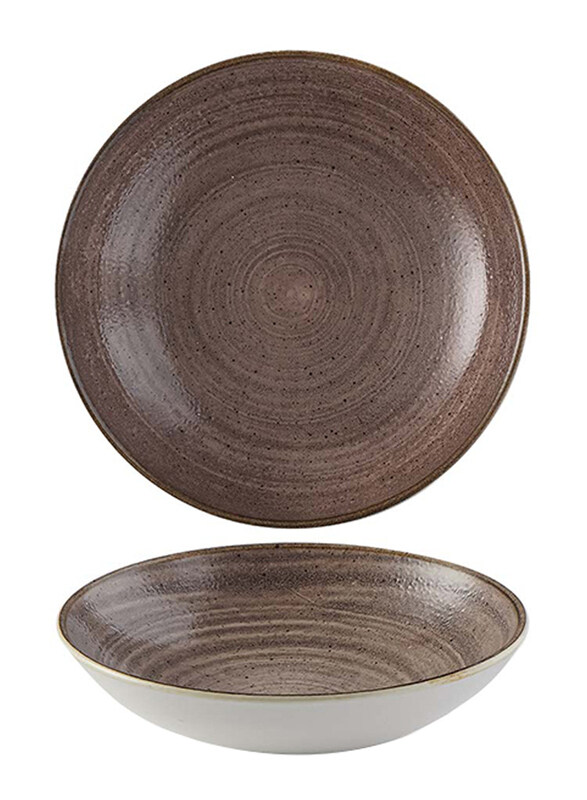 

Churchill 24.8cm Stonecast Raw Brown Evolve Coupe Bowl, Brown