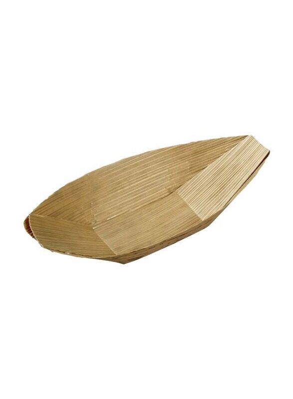 

Solia 200-Pieces Bamboo Leaf Boat, 75x40x11mm, Beige