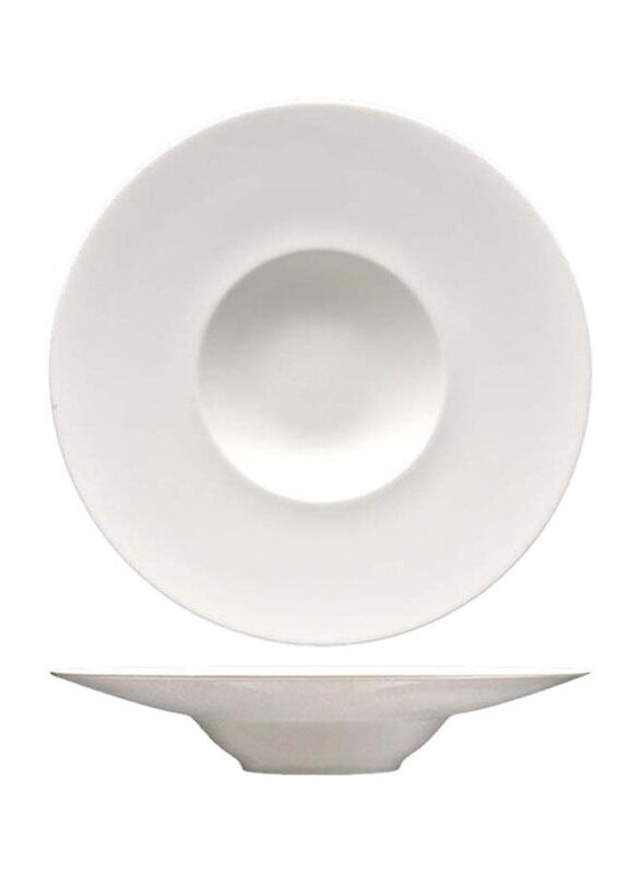 

Fortessa 31cm Stilus Coupe-Rim Pasta Bowl, White