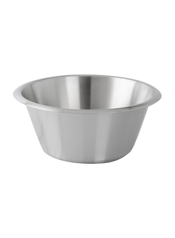 

Eurochef Stainless Sleel Flat Bottom Mixing Storing Bowl, 106-702628, Silver