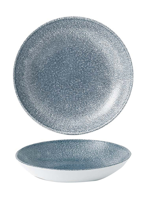 

Churchill Raku 24.8cm Topaz Blue Evolve Coupe Bowl, Blue