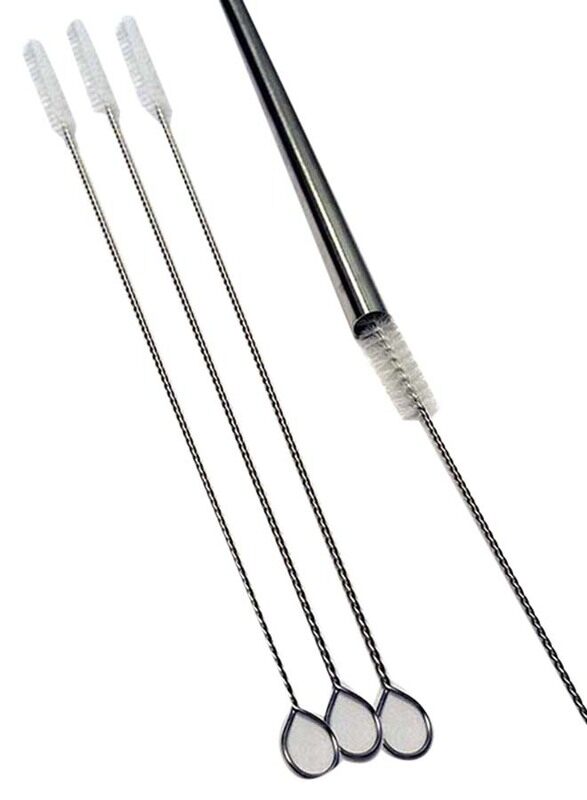 

Generic MG Barware Brush for Cocktail Straws, Silver
