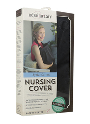 Bebe Au Lait Cotton Nursing Cover, 3CBETB, Eyelet Black
