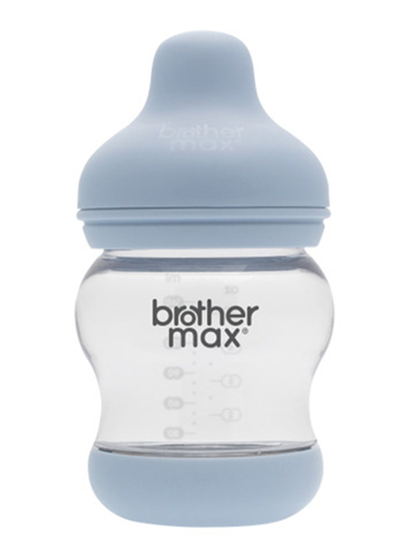 براذر ماكس + S حلمة PP زجاجة رضاعة للأطفال المضادة للمغص 160 مل أزرق