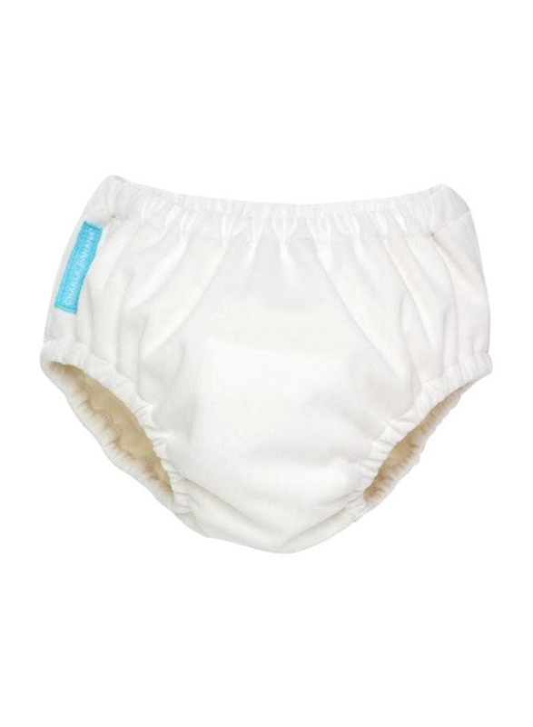Charlie Banana 2-In-1 White Training Pants Swim Diaper, M, 1 Count