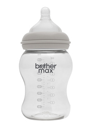 Brother Max PP Extra Wide Neck Feeding Bottle 240ml, Grey