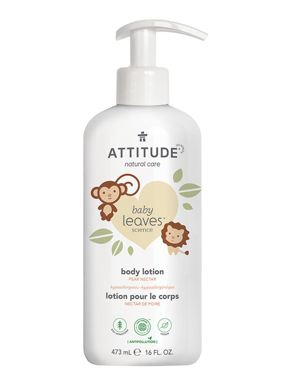 

Attitude 473ml Baby Leaves Pear Nectar Baby Body Lotion, White