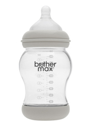 Brother Max + M teat PP Anti-Colic Baby Feeding Bottle 240ml, BM108G, Grey