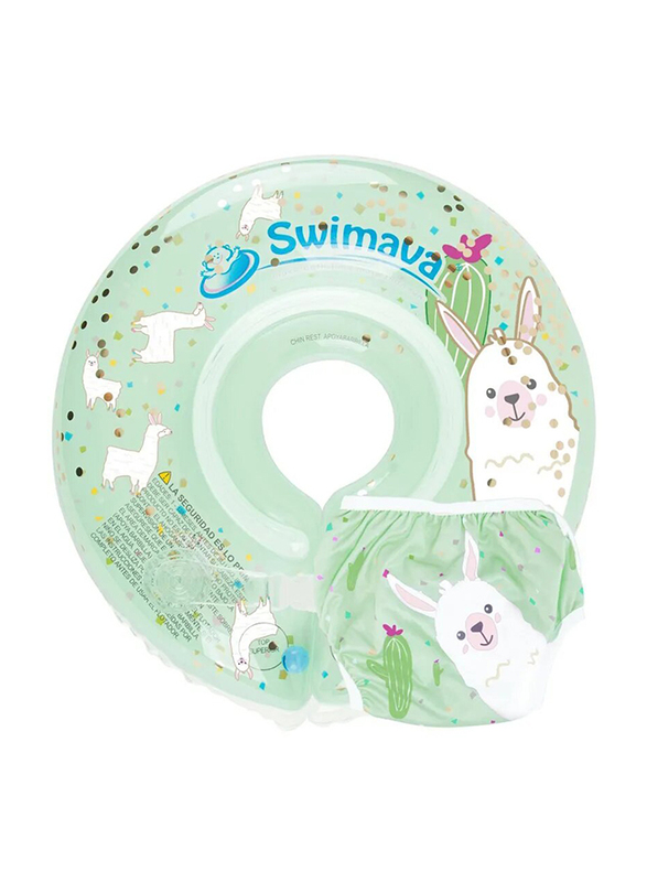 Swimava A1 Baby Spa Set, Llama Drama Light Green