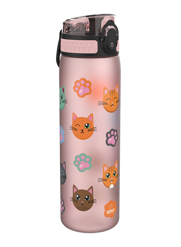 

Ion8 Cats Water Bottle, 600ml, Pink