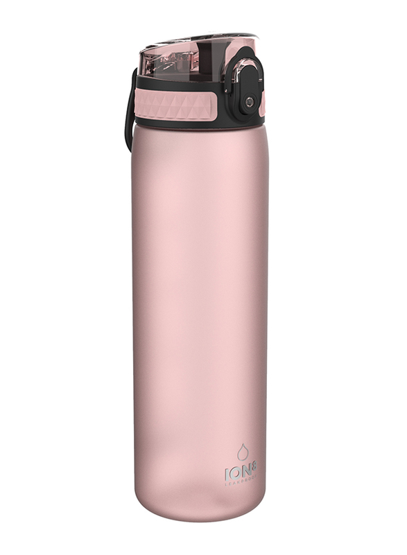 

Ion8 Water Bottle, 600ml, Rose Quartz