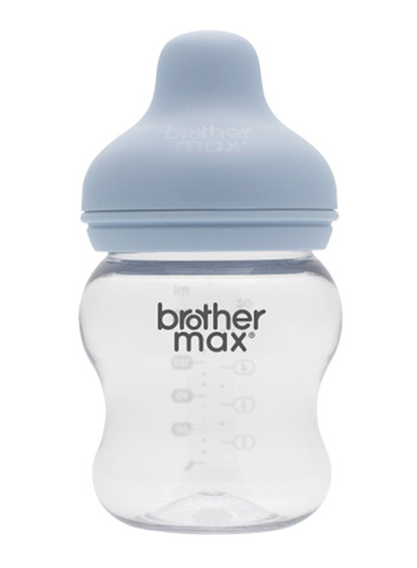 براذر ماكس زجاجة رضاعة برقبة عريضة للغاية من PP 160 مل أزرق