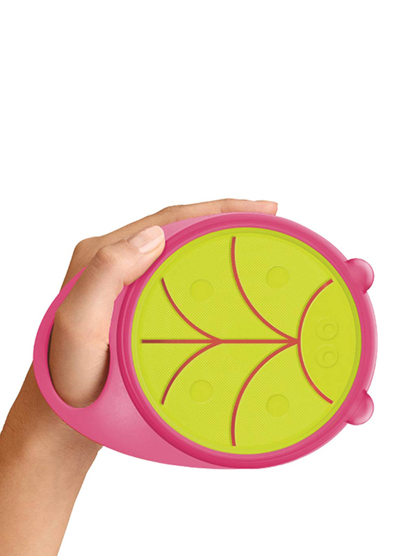 Brother Max Easy-Hold Snack Pot Bowl, Pink/Green