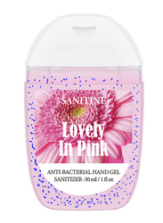 Sanitine Anti-Bacterial Hand Sanitizer Gel, Lovely in Pink, 30ml