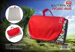 Kenco Graphic Foldable Waterproof Premium Camping/Picnic Mat, 145 x 180cm, Red