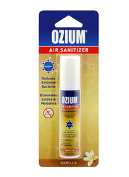 Ozium Vanilla Air Sanitizer Spray, 23.6ml, Yellow