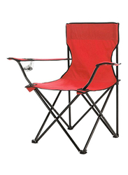 واي آند دي كرسي تخييم قابل للطي، 80 × 50 × 50 سم، أحمر