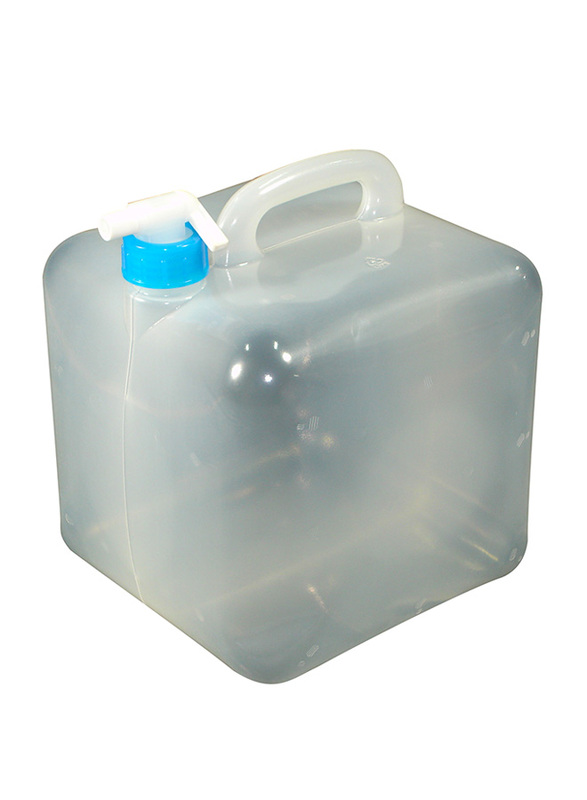 LP 10 Ltr PVC Collapsible Water Can, Clear/White