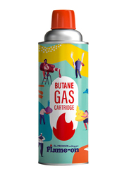 Flame-On Premium Butane Gas, Multicolour