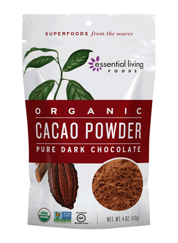 

Essential Living Foods Organic Cacao Powder, 113gm