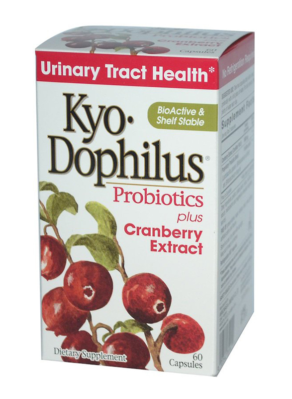 Kyolic Kyo-Dophilus Probiotics Plus Cranberry Extract Dietary Supplements, 60 Capsules