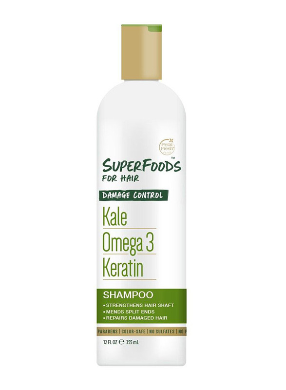 

Petal Fresh Pure Superfoods Damage Control Kale Omega 3 Keratin Shampoo for All Hair Type, 355ml