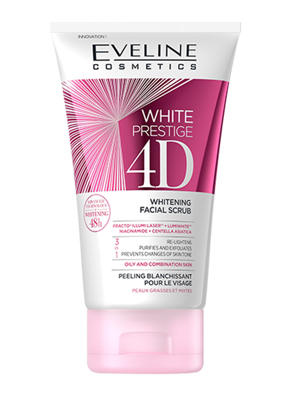 Eveline White Prestige 4D Whitening Facial Wash Gel, 200ml