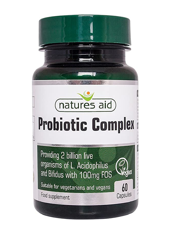Natures Aid Probiotic Complex Food Supplement, 60 Capsules
