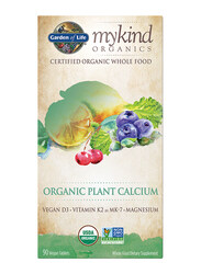 Garden of Life Mykind Organics Plant Calcium Supplements, 90 Vegan Tablets