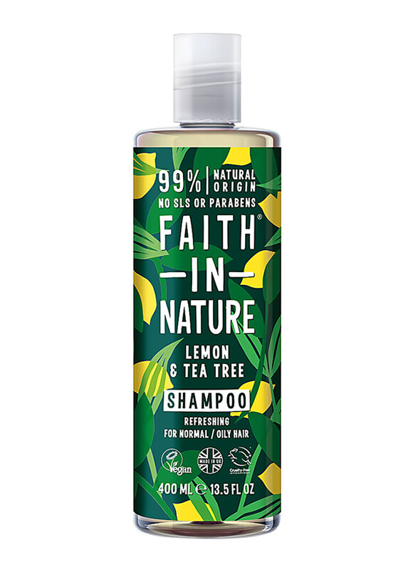 

Faith In Nature Lemon & Tea Tree Shampoo for All Hair Types, 400ml