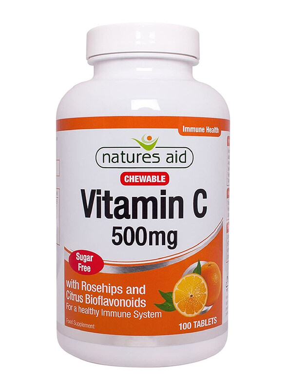 

Natures Aid Vitamin C Food Supplement, 500mg, 100 Tablets