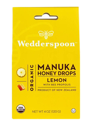Wedderspoon Organic Lemon Manuka Honey Drops, 120g