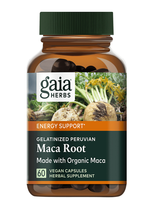 Gaia Herbs Maca Root Herbal Supplement, 60 Capsules