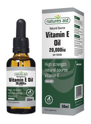 Natures Aid Vitamin E Oil Food Supplement, 20000iu, 50ml