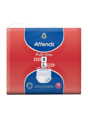 Attends Pull Ons 8 Adult Diaper, 16 Pieces, Large