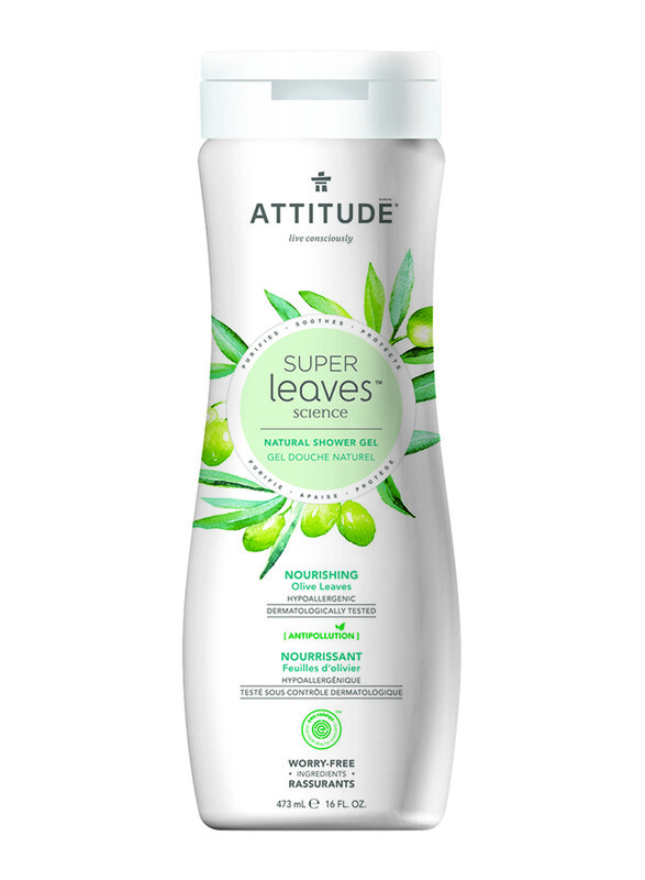 

Attitude Super Leaves Olive Leaves Nourishing Shower Gel, 11293, 473ml