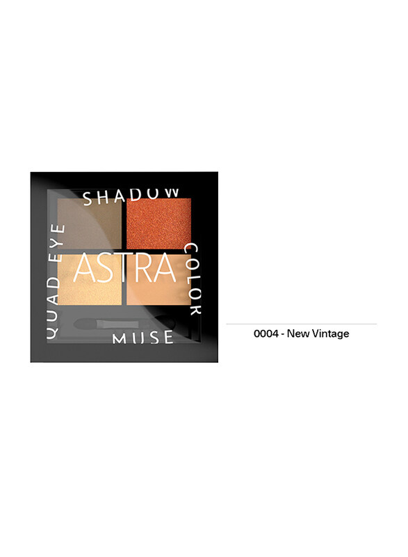

Astra Color Muse Quad Eyeshadow, 5gm, 04 New Vintage, Multicolor