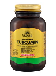 Sunshine Nutrition High Potency Curcumin Dietary Supplement, 100 Softgels