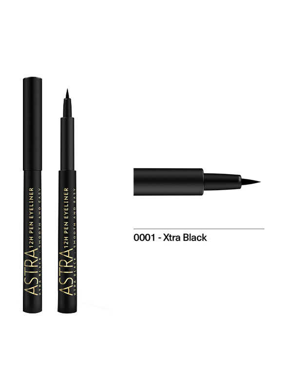 

Astra 12H Pen Eyeliner, 1.1ml, 01 Xtra Black