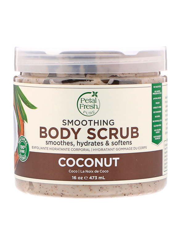 Petal Fresh Pure Smoothing Coconut Body Scrub, 473ml