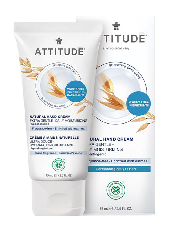 

Attitude Sensitive Skin Hypoallergenic Fragrance Free Hand Cream, 75ml