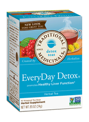 Traditional Medicinals Everyday Detox Herbal Tea, 16 Tea Bags