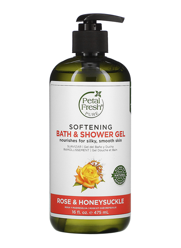 Petal Fresh Pure Softening Rose & Honeysuckle Bath & Shower Gel, 475ml