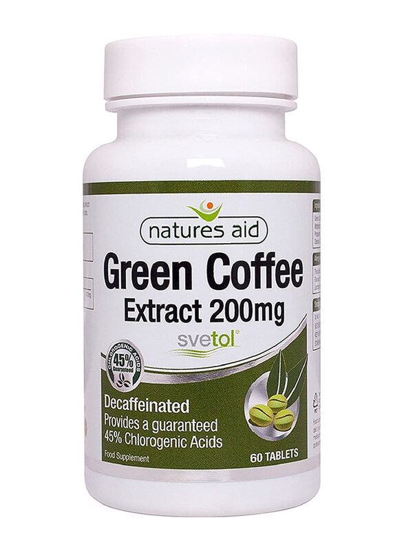 

Natures Aid Green Coffee Extract Food Supplement, 200mg, 60 Tablets