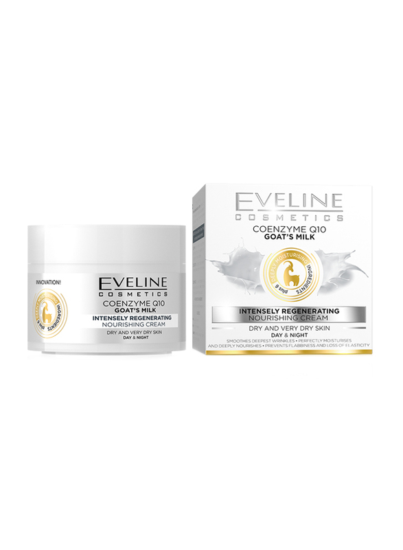 

Eveline Coenzyme Q10 Goat's Milk Intensely Regenerating Nourishing Cream, 50ml