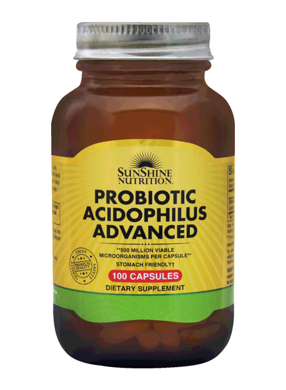 Sunshine Nutrition Probiotic Acidophilus Advanced Dietary Supplement, 100 Capsules