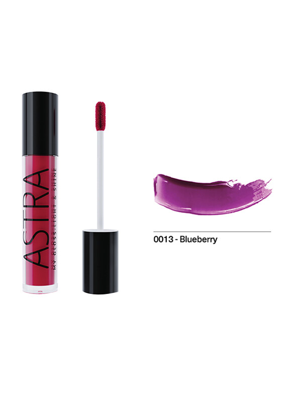 

Astra My Gloss Light & Shine Lip Gloss, 4.5ml, 13 Blueberry, Purple